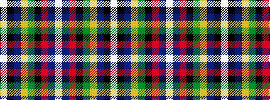 idealised woven sample of pattern WBRKGYBKW