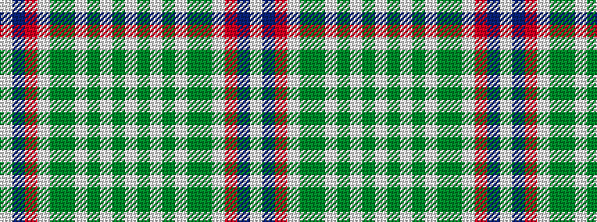 idealised woven sample of pattern WBRWGGWGWGW