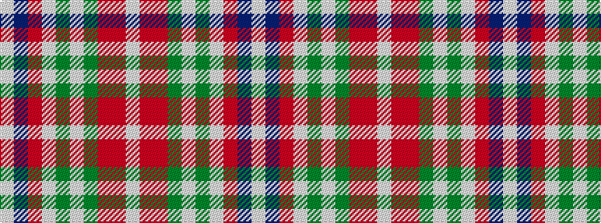 idealised woven sample of pattern WBRWGWGRRW