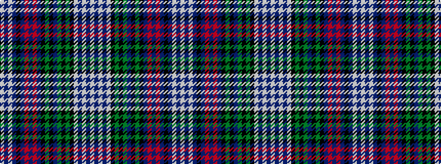 idealised woven sample of pattern WBWBKBRBRBKGKBGKGKWBWBW