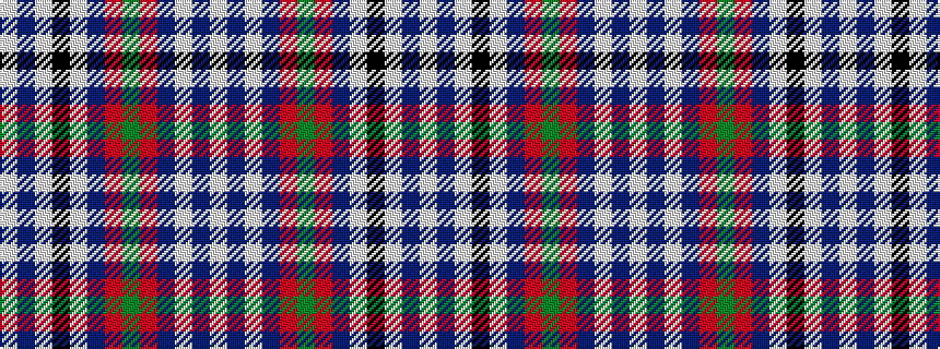 idealised woven sample of pattern WBWBRGRBWKWBW