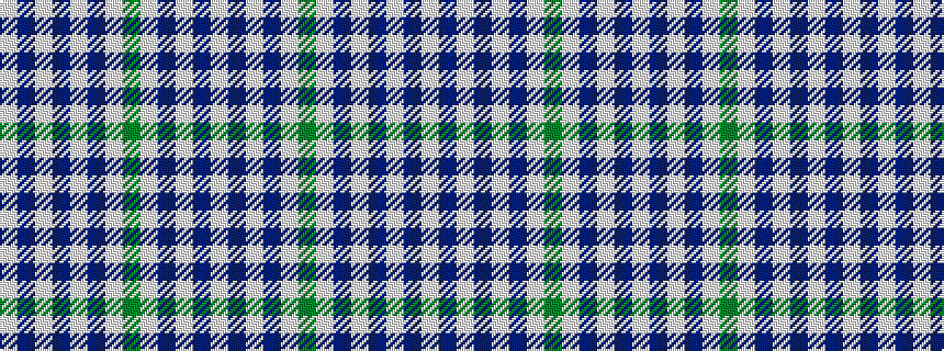 idealised woven sample of pattern WBWBWBWGWBWBW