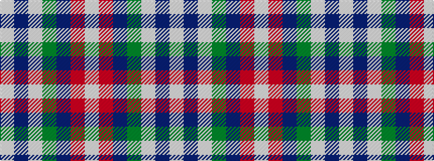 idealised woven sample of pattern WBWGBRW