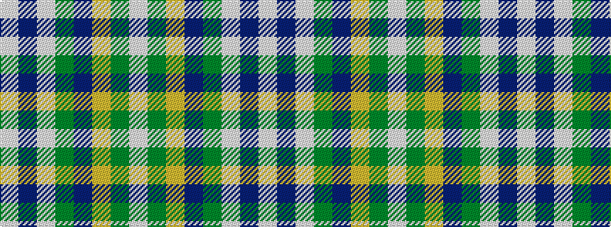 idealised woven sample of pattern WBWGBYGW