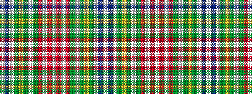 idealised woven sample of pattern WBWGYGWGRWRW