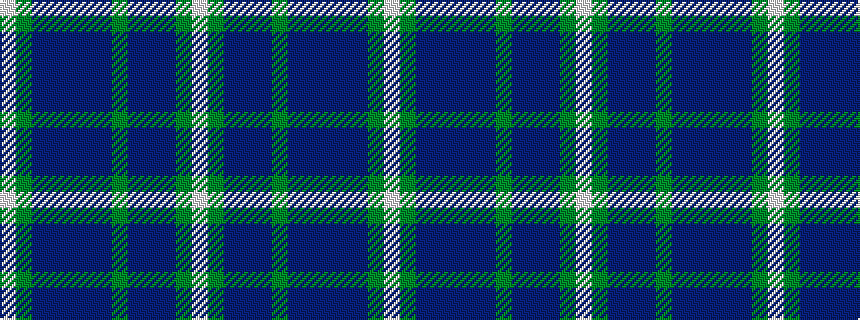 idealised woven sample of pattern WGBBBBBGBBBGW