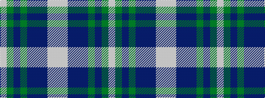idealised woven sample of pattern WGBGBBBWW