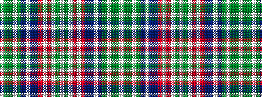 idealised woven sample of pattern WGGWGBWBBRWRWGW