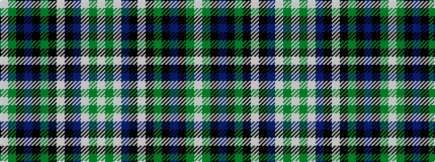idealised woven sample of pattern WGKBKGKWKBWGW