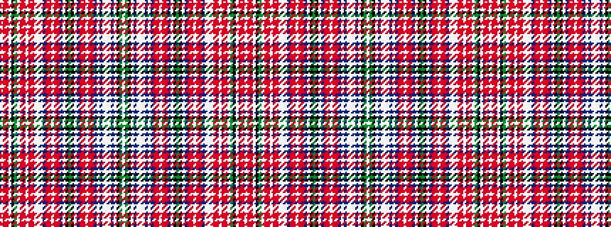 idealised woven sample of pattern WGKWBWWWBWBRRWRRBWKGKWBRRWRRBWWWRRWRRWGKWRRW