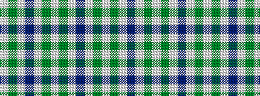 idealised woven sample of pattern WGWBWGW