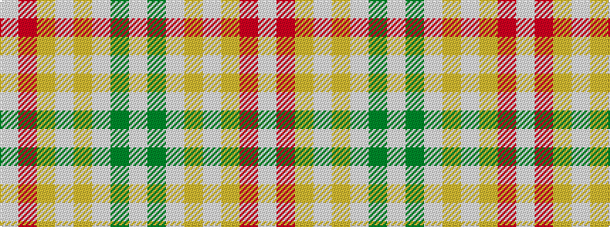 idealised woven sample of pattern WGWYWYRW