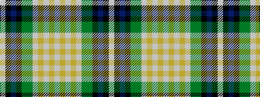 idealised woven sample of pattern WKBKGGWYWYW