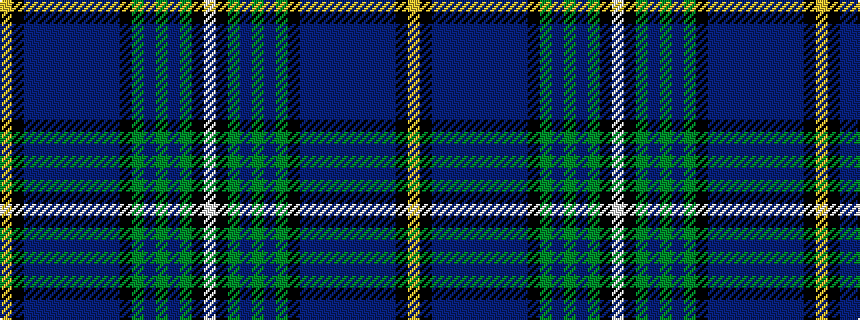 idealised woven sample of pattern WKGBGBGKBBBBBBBBKY