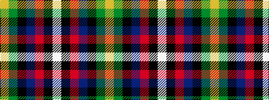 idealised woven sample of pattern WKRBKGY