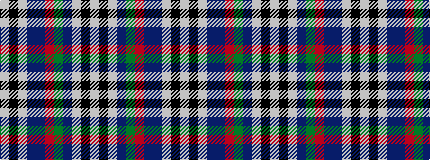 idealised woven sample of pattern WKWBBRGBWKW