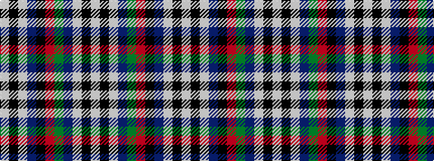 idealised woven sample of pattern WKWBGRKBWKW