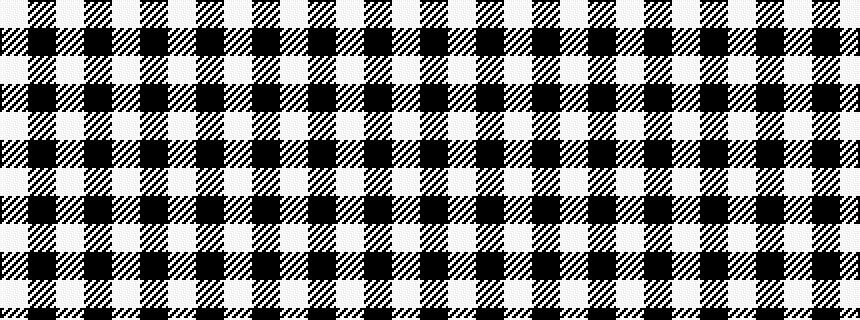idealised woven sample of pattern WKWKWKW