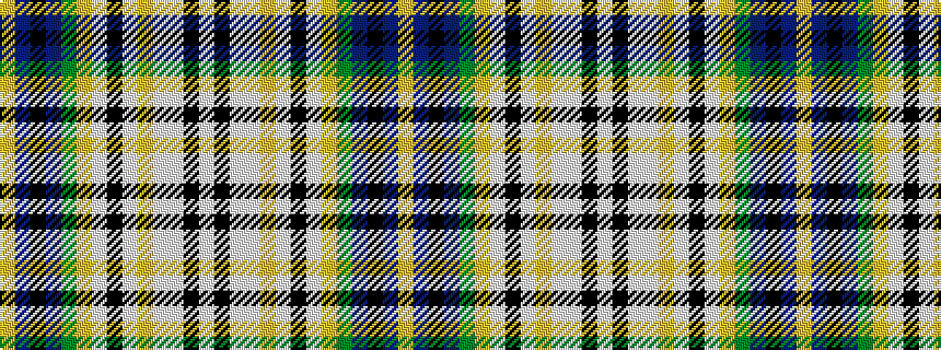 idealised woven sample of pattern WKWWYWKWYGBKBY