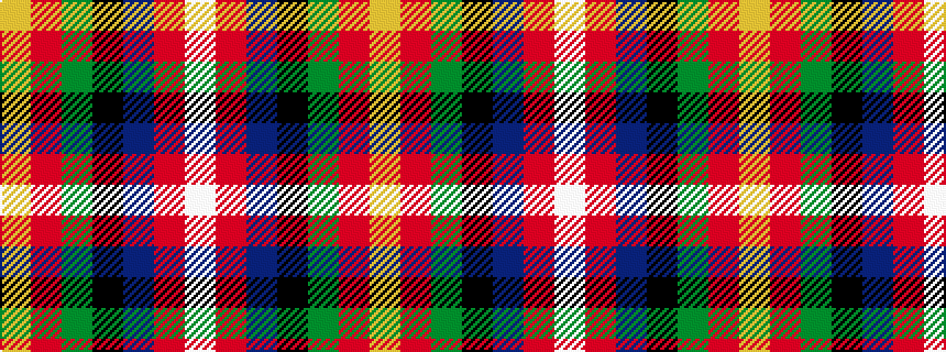 idealised woven sample of pattern WRBKGRY
