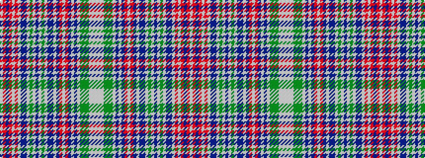 idealised woven sample of pattern WRBRWRWBBWGWBWGWBBWBRWRBWBWGGGWWW