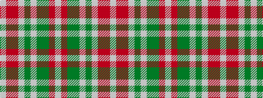 idealised woven sample of pattern WRGGWGWRRW