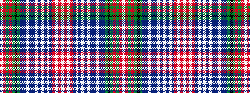 idealised woven sample of pattern WRGRGKGBBWBBWBWBWBRWRW