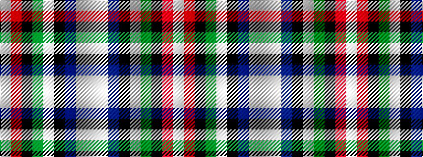 idealised woven sample of pattern WRKGWKBWW