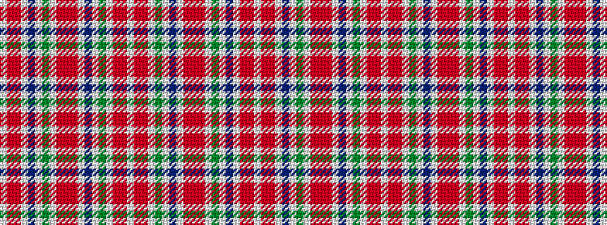 idealised woven sample of pattern WRRWBWGWRRRWBWGWRRW