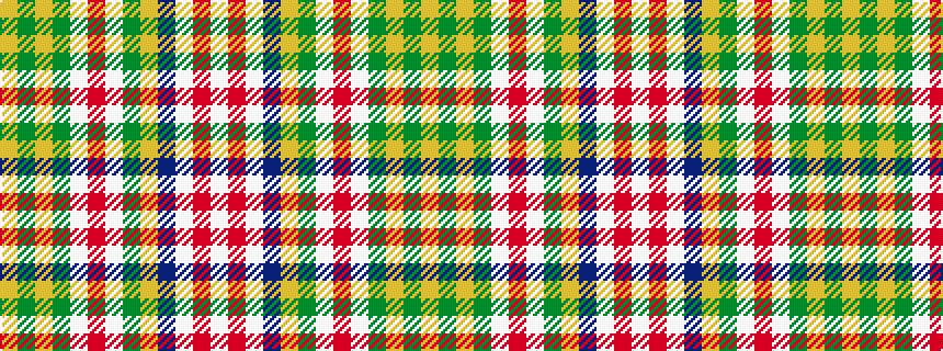 idealised woven sample of pattern WRWBYGWRWGYGY