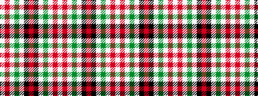 idealised woven sample of pattern WRWGWKRKWGWRW