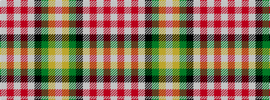 idealised woven sample of pattern WRWRWKGYW