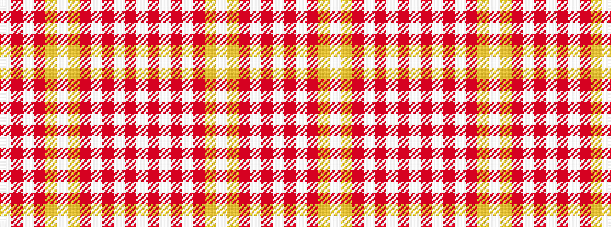idealised woven sample of pattern WRWRWRYWYRWRW