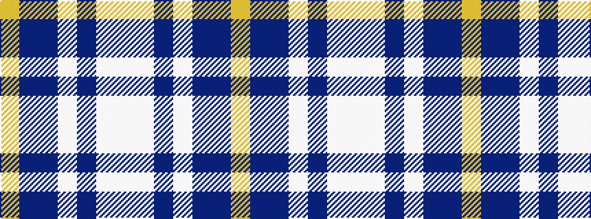 idealised woven sample of pattern WWBWBBY