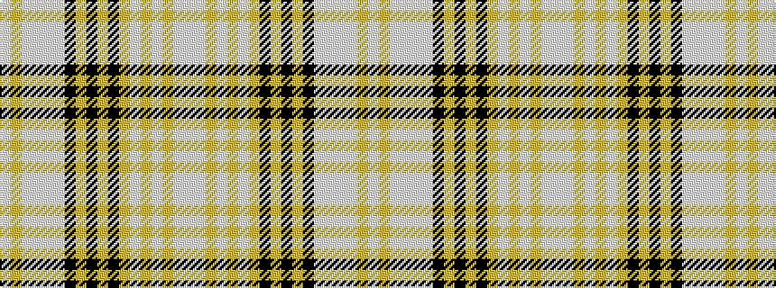 idealised woven sample of pattern WWYWYWYKYKYKWWWWYW