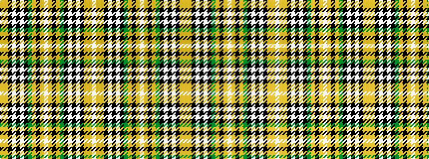 idealised woven sample of pattern WYYKWKWKGYKYWYKYGKWKWKYY