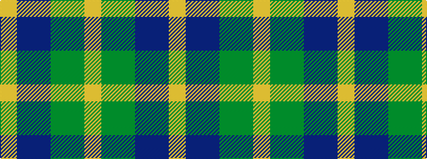 idealised woven sample of pattern YBBGGY