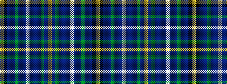 idealised woven sample of pattern YBGBBBWBBGBBKY