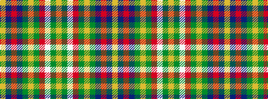 idealised woven sample of pattern YBRBGYGRWGY