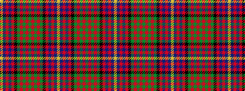 idealised woven sample of pattern YBRBRKGRGRGRGRGKRBRBY