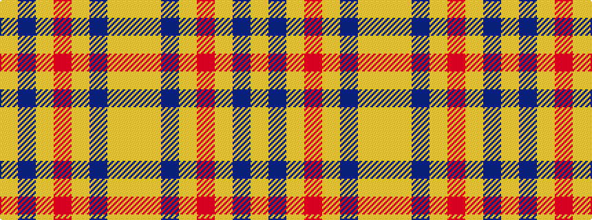 idealised woven sample of pattern YBYRYBYY