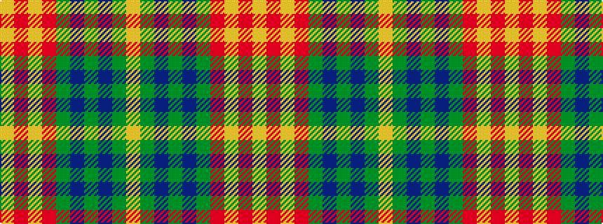 idealised woven sample of pattern YGBGBGRYRY