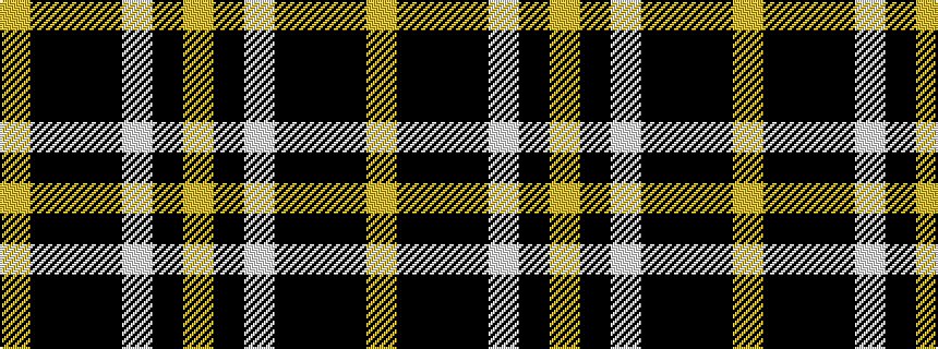 idealised woven sample of pattern YKKKWKY