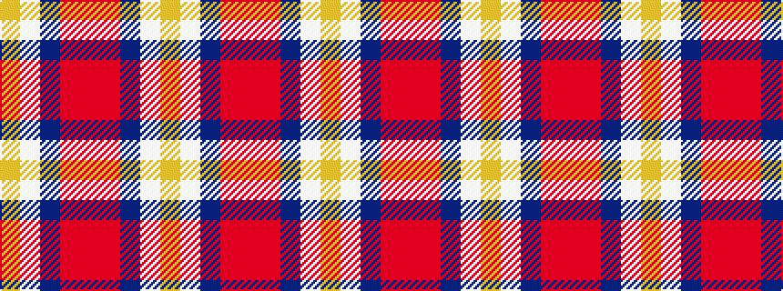idealised woven sample of pattern YWBRRRBWY