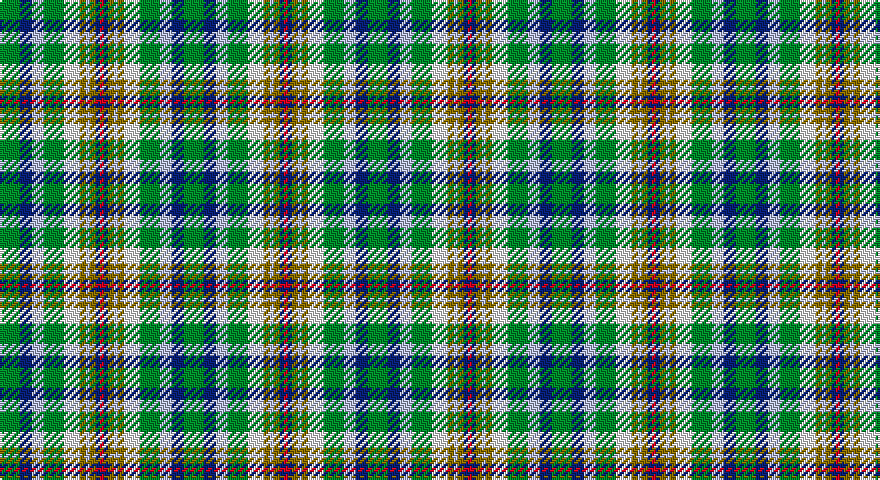 G/10 DB6 LB6 G10 W8 Y3 LB2 Y3 DB2 R/2 tartan