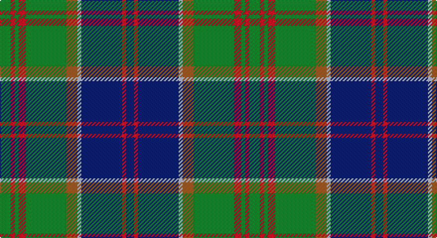 G/11 R4 G4 R7 G41 O11 LB4 DB41 R4 DB/8 tartan