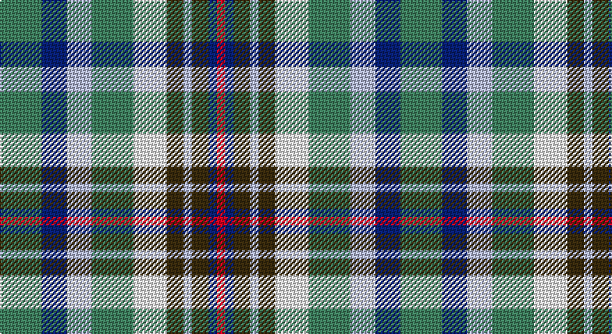 G/30 DB18 LB18 G30 W24 DY12 LB6 DY12 DB6 R/6 tartan