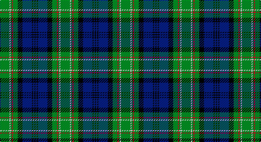 G/16 W2 G2 R2 G8 K8 DB16 K2 DB2 K/2 tartan