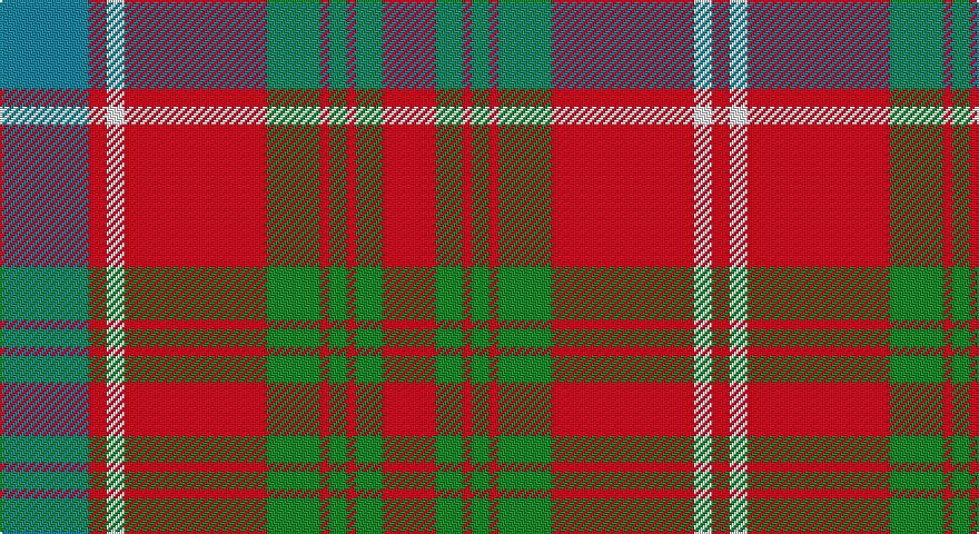 T/40 R8 W8 R64 G24 R4 G8 R4 G12 R24 G12 R4 G8 R4 G24 R64 W8 R/8 tartan