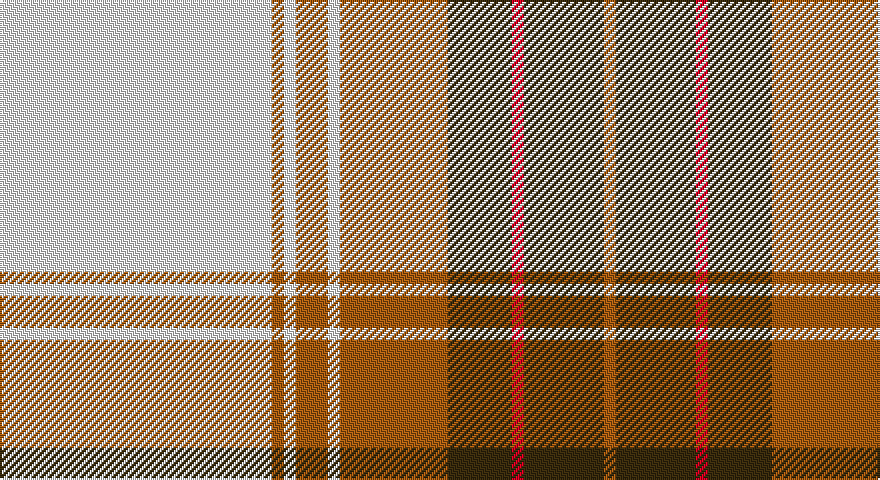 W/136 O6 W6 O16 W6 O54 DY32 R6 DY40 O/6 tartan
